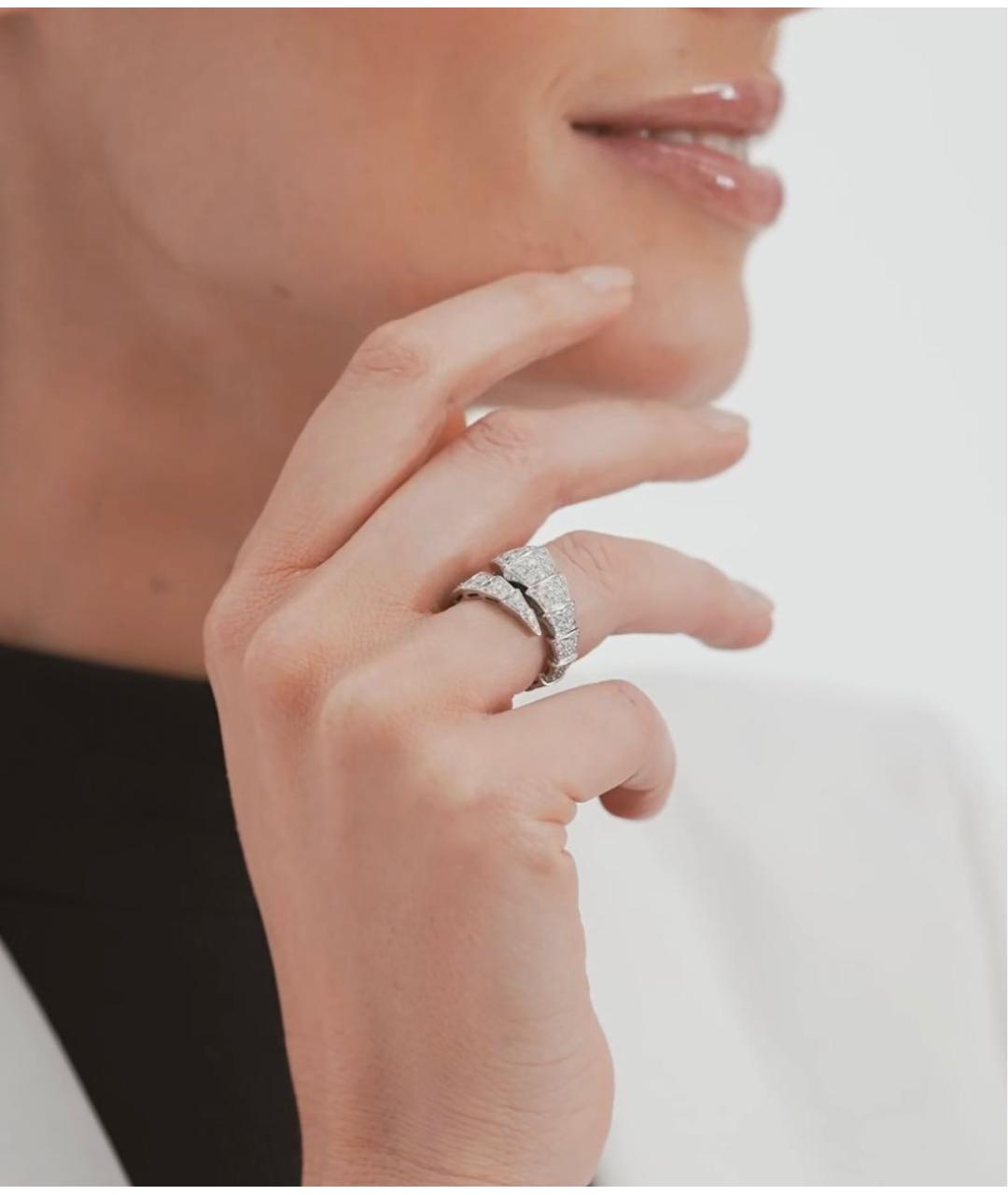 BVLGARI Серебряное кольцо из белого золота, фото 4