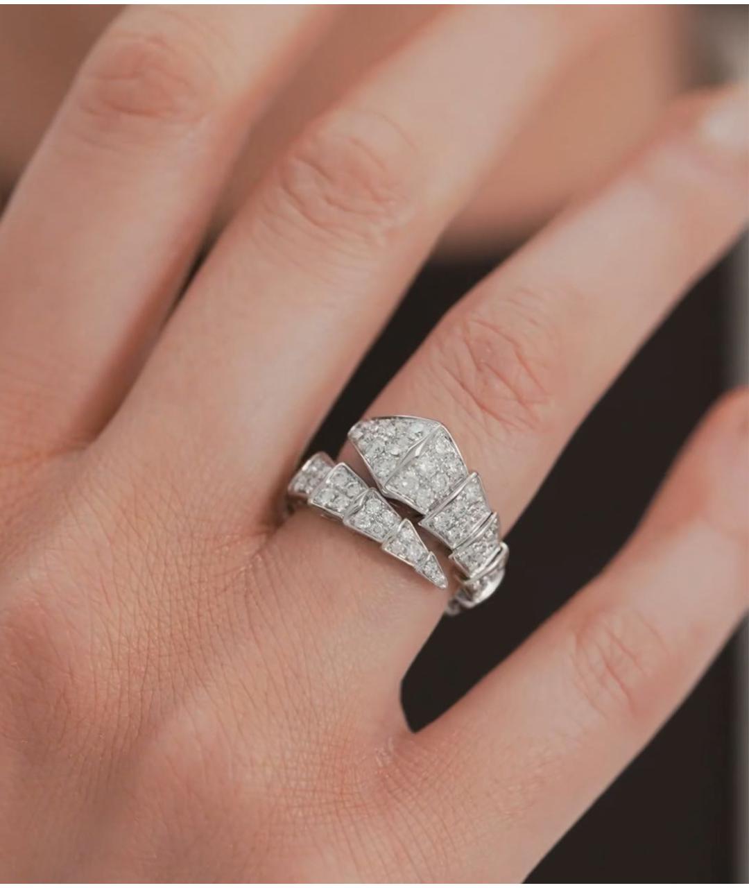 BVLGARI Серебряное кольцо из белого золота, фото 6