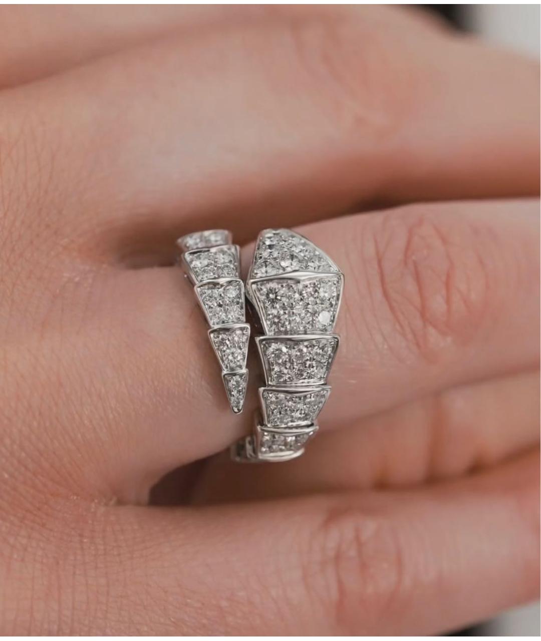 BVLGARI Серебряное кольцо из белого золота, фото 7