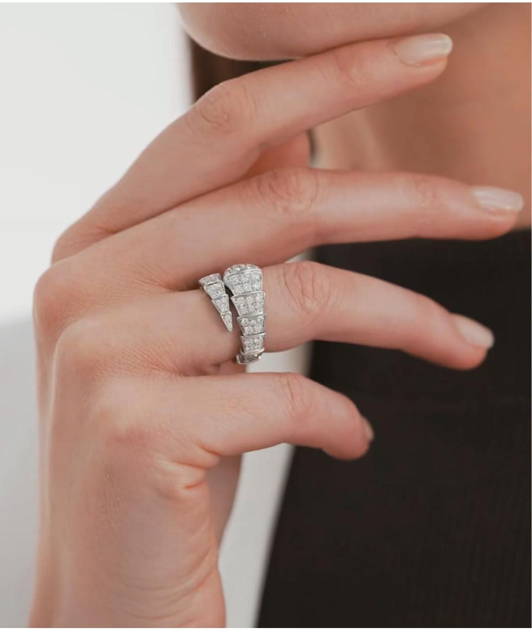 BVLGARI Серебряное кольцо из белого золота, фото 5