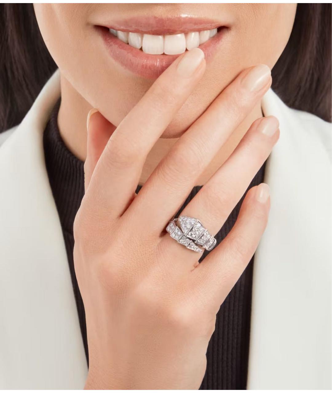 BVLGARI Серебряное кольцо из белого золота, фото 3