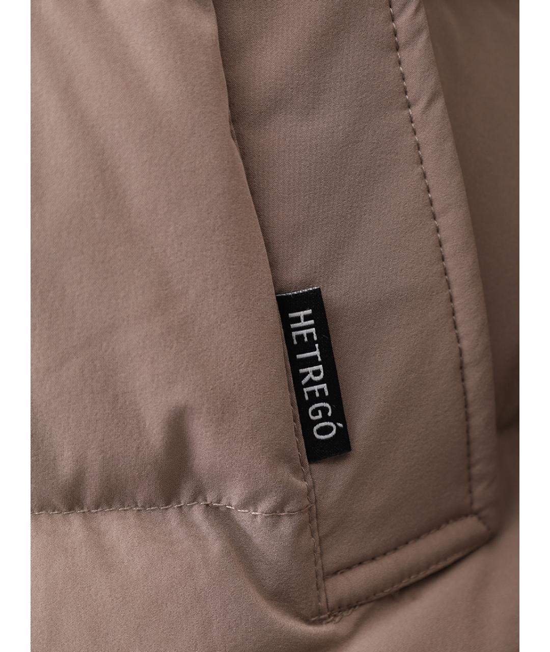 HETREGO Бежевый пуховик, фото 6