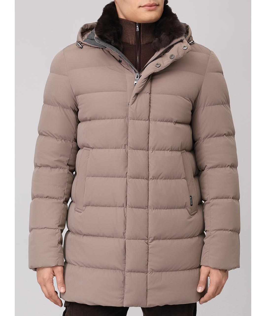 HETREGO Бежевый пуховик, фото 4
