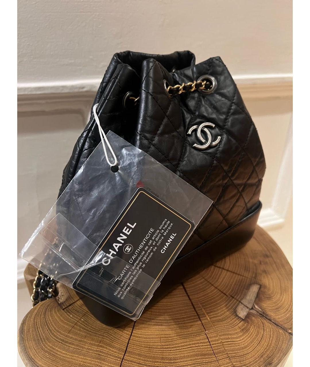 CHANEL Черный кожаный рюкзак, фото 2