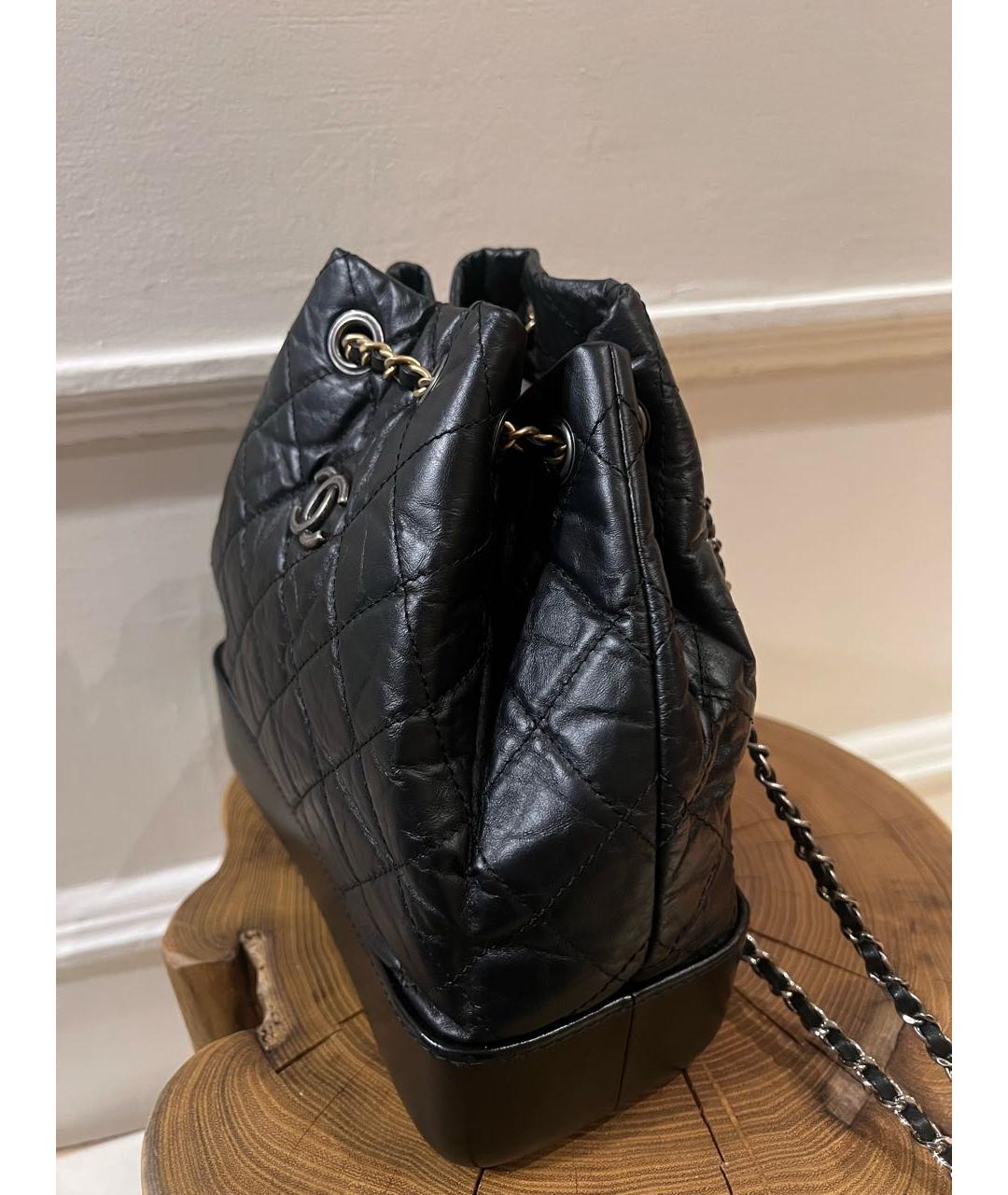 CHANEL Черный кожаный рюкзак, фото 5