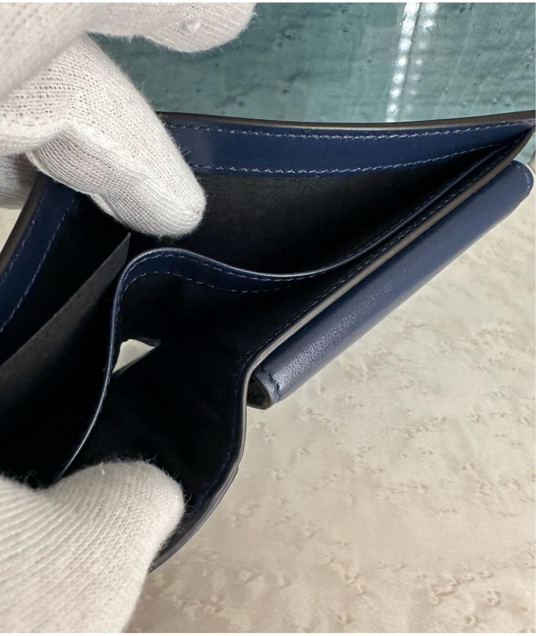 MONTBLANC Темно-синий кожаный кошелек, фото 6