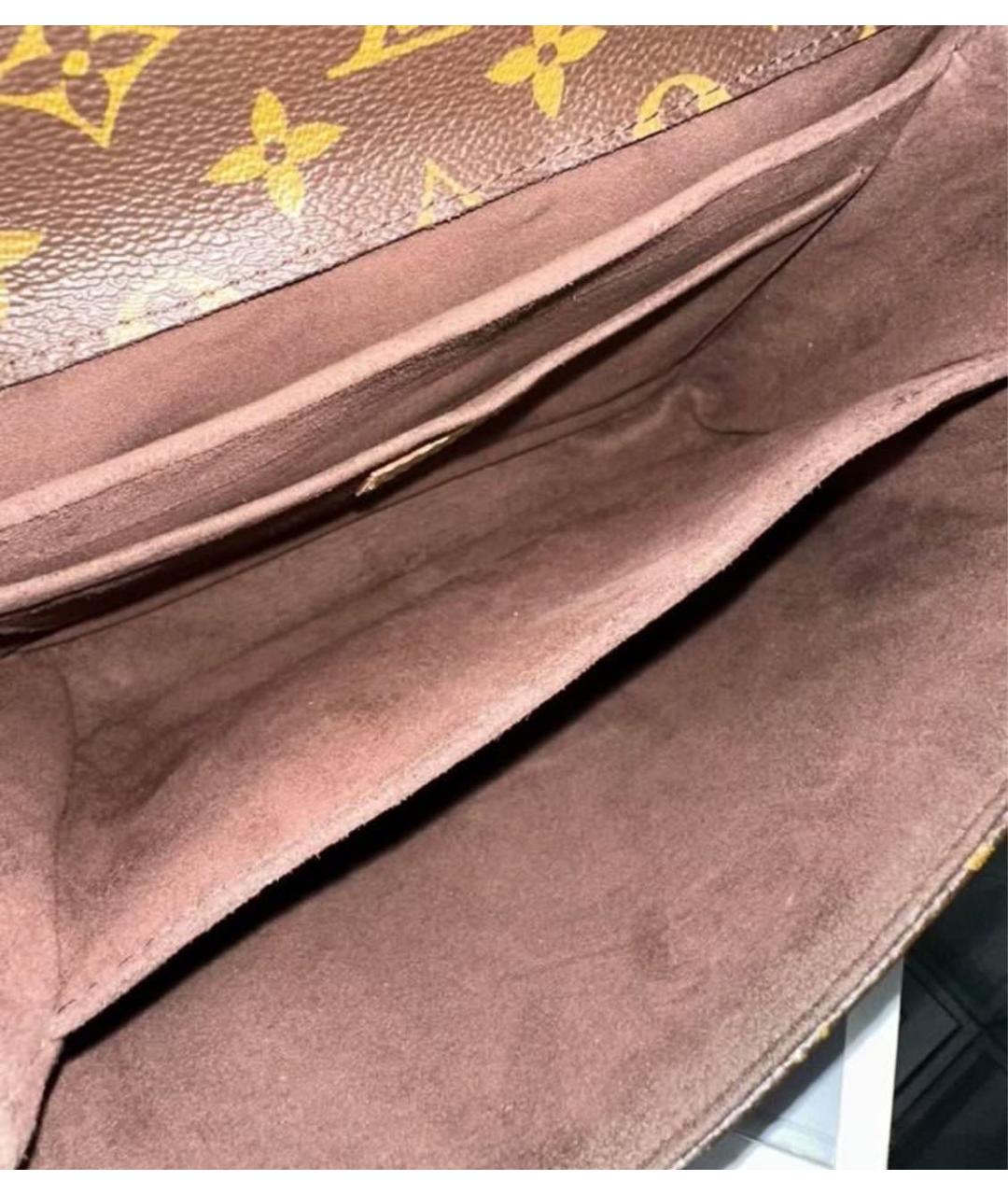 LOUIS VUITTON Коричневая сумка через плечо, фото 4