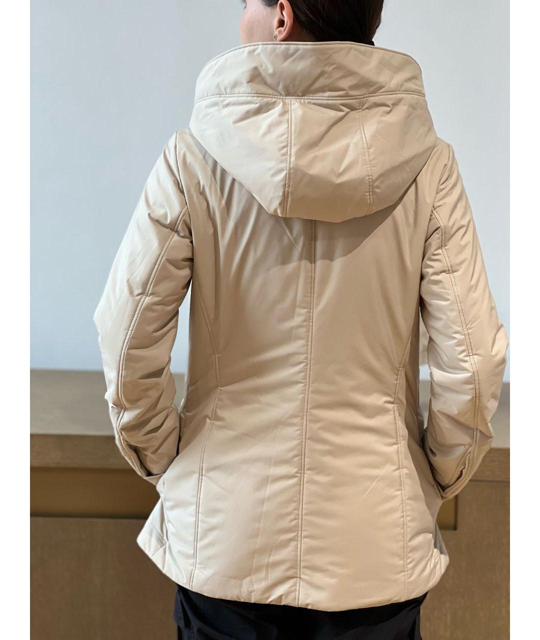 LORO PIANA Бежевая полиэстеровая куртка, фото 2