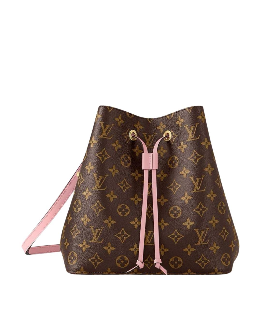 LOUIS VUITTON Коричневая кожаная сумка тоут, фото 1