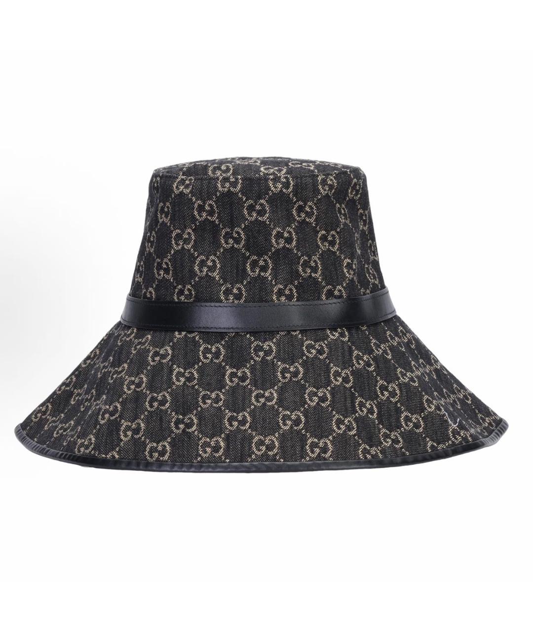 GUCCI Черная хлопковая панама, фото 7