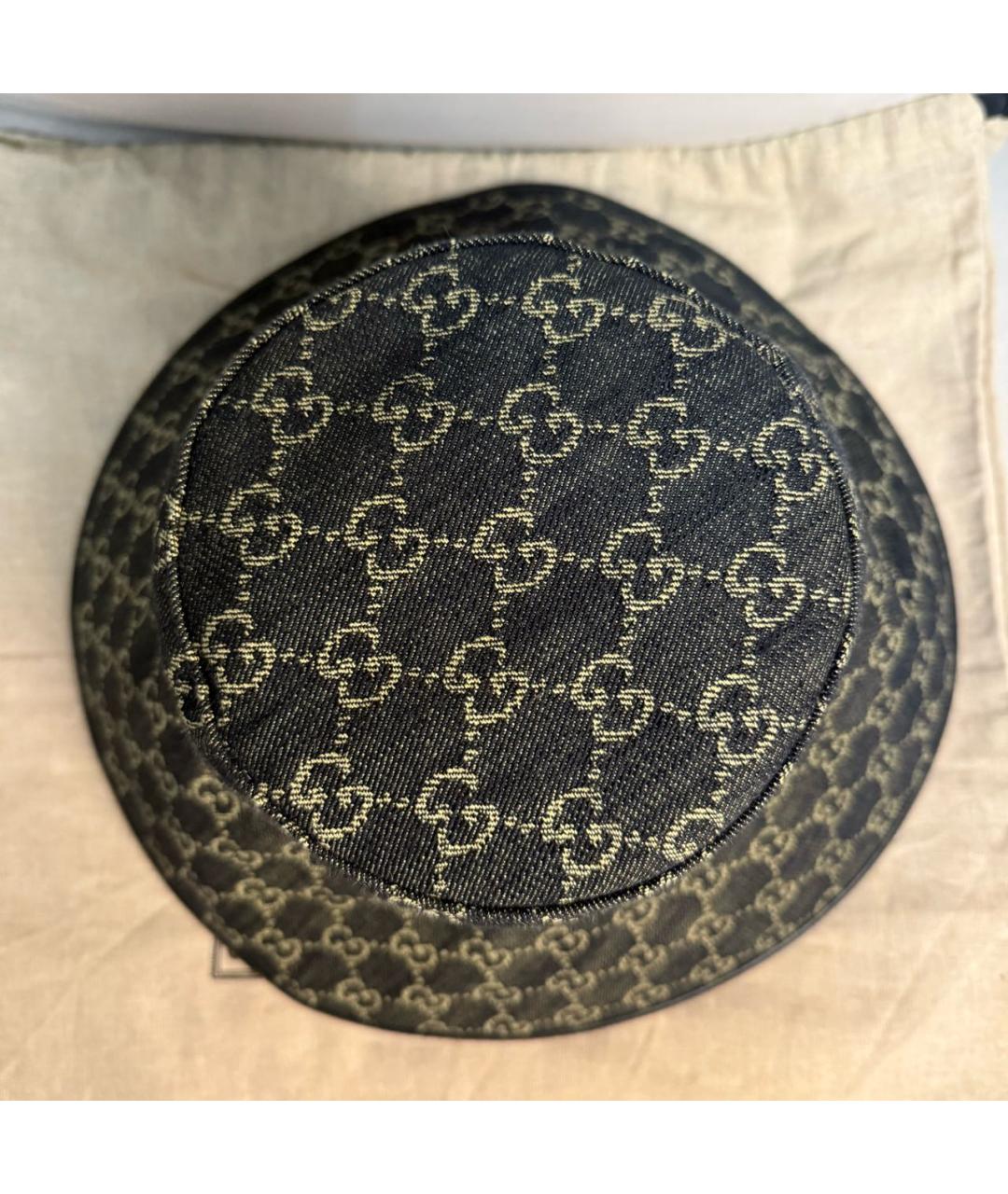 GUCCI Черная хлопковая панама, фото 3