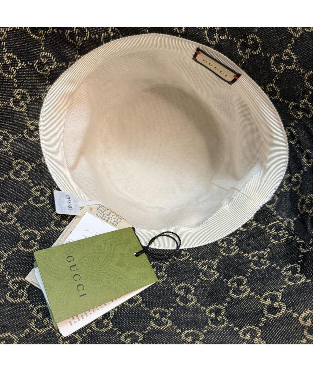 GUCCI Черная хлопковая панама, фото 4