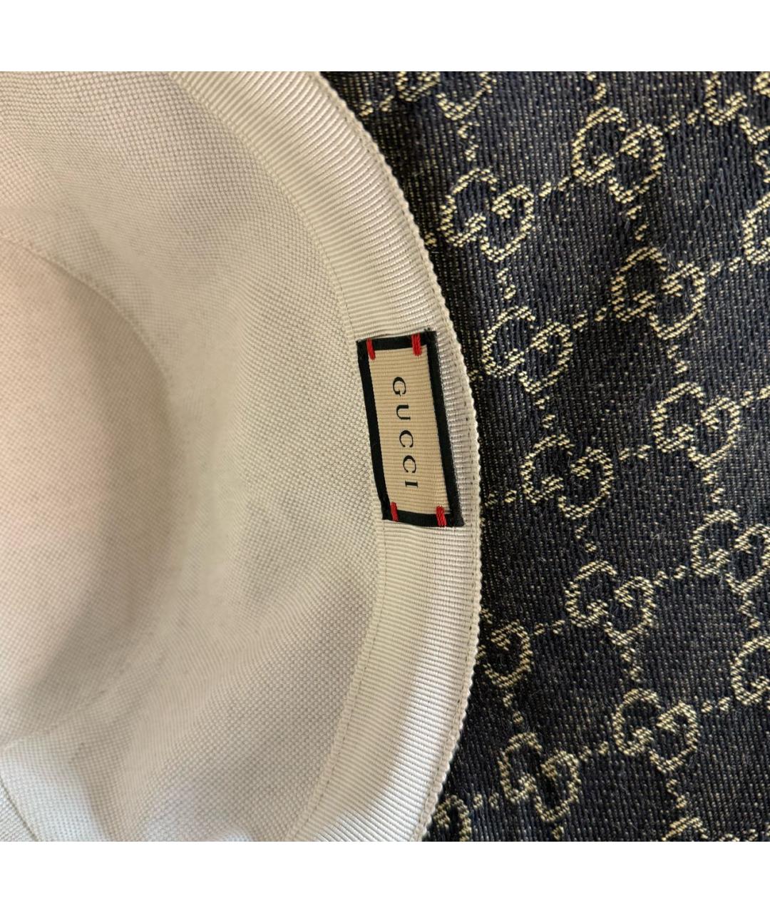 GUCCI Черная хлопковая панама, фото 5