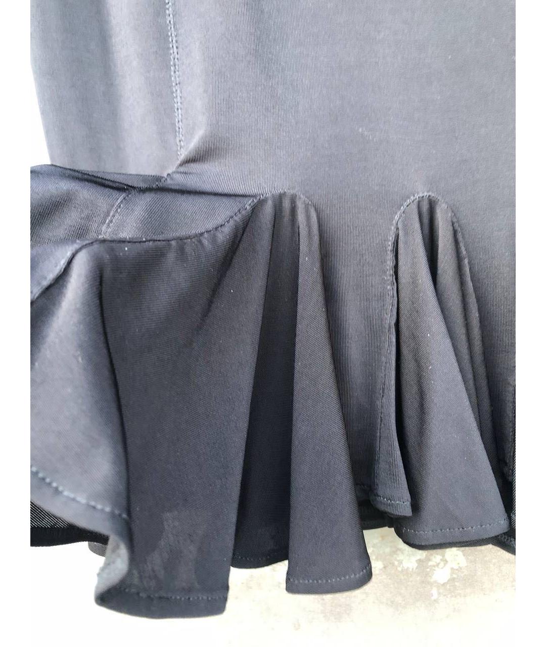 JUST CAVALLI Черная вискозная юбка миди, фото 5