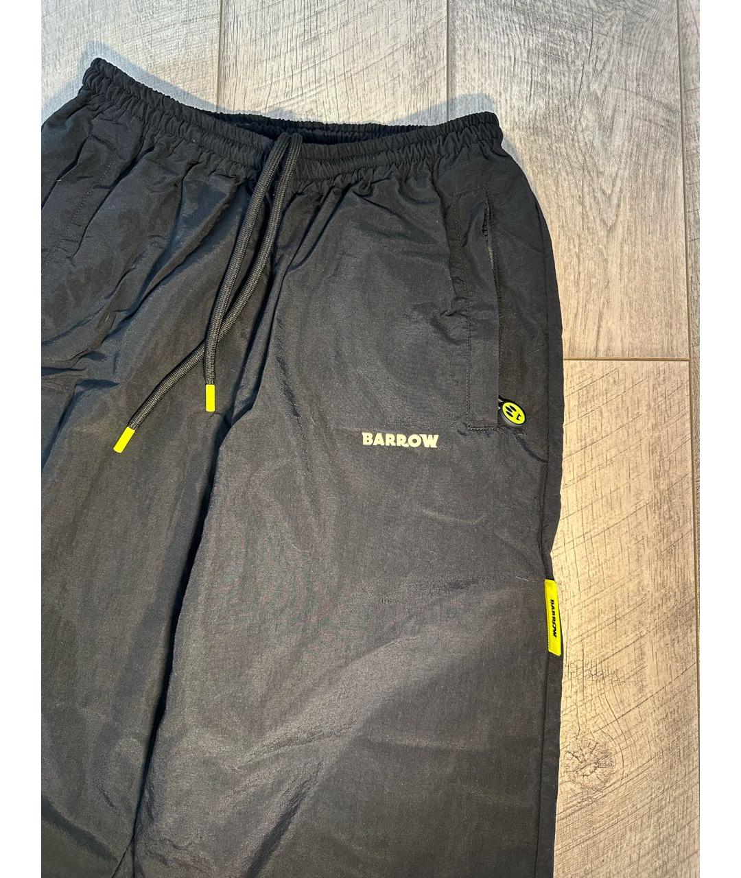 BARROW Черные полиэстеровые брюки широкие, фото 2