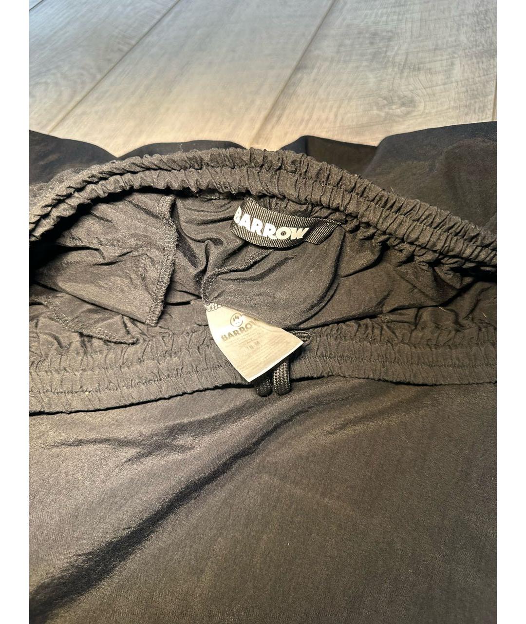 BARROW Черные полиэстеровые брюки широкие, фото 5