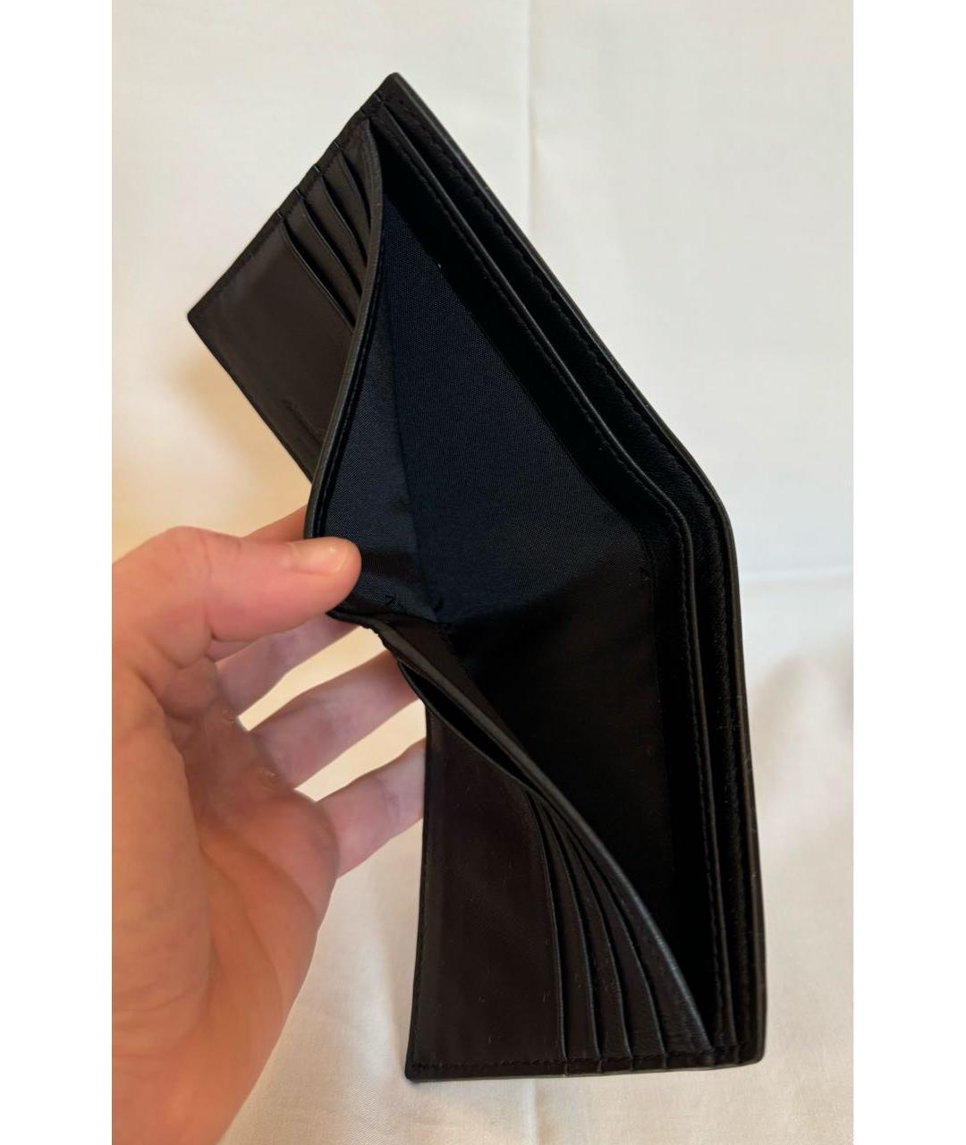 ALEXANDER MCQUEEN Черный кожаный кошелек, фото 6