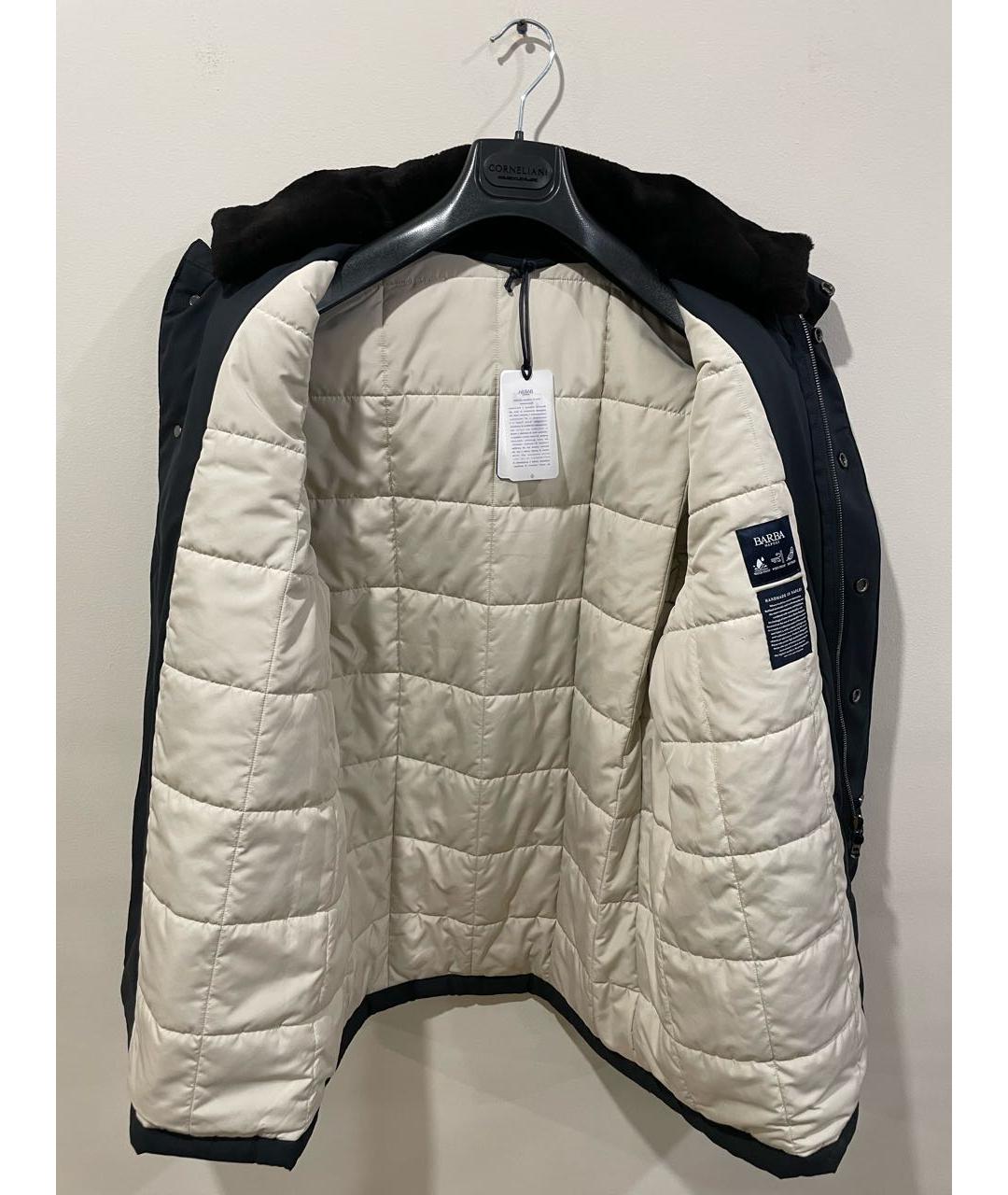 BARBA Темно-синяя полиэстеровая куртка, фото 3