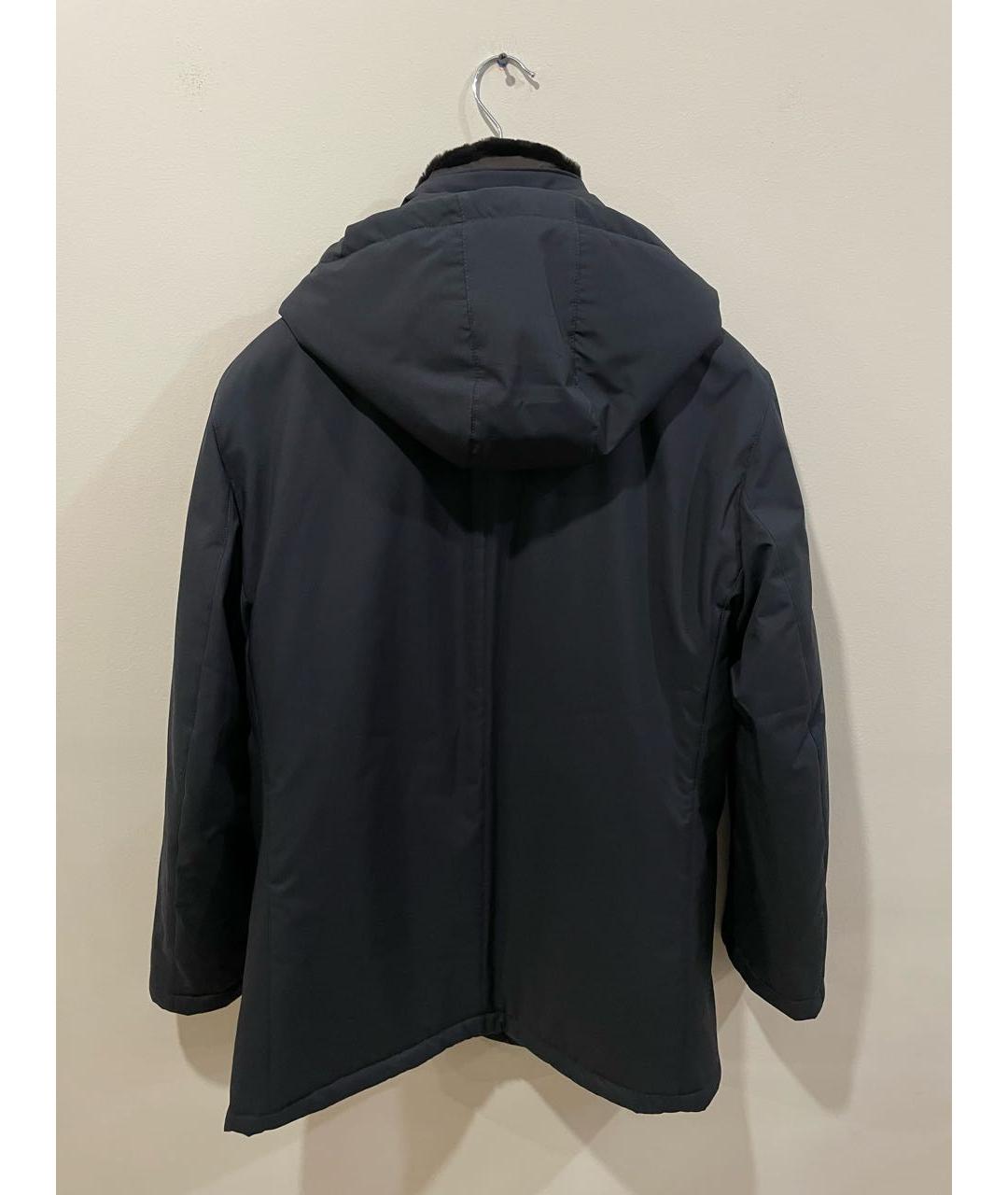 BARBA Темно-синяя полиэстеровая куртка, фото 2