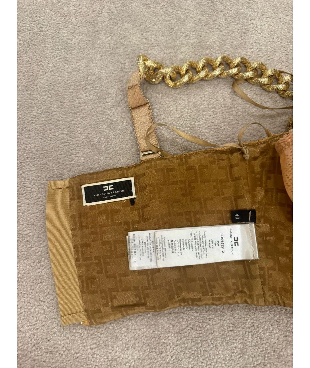 ELISABETTA FRANCHI Золотой корсет, фото 3