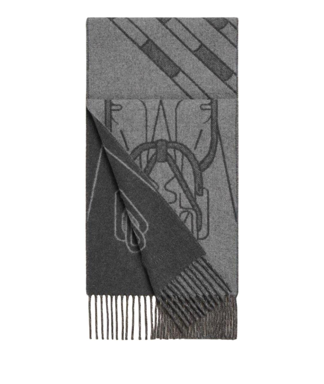 HERMES Мульти шелковый шарф, фото 1