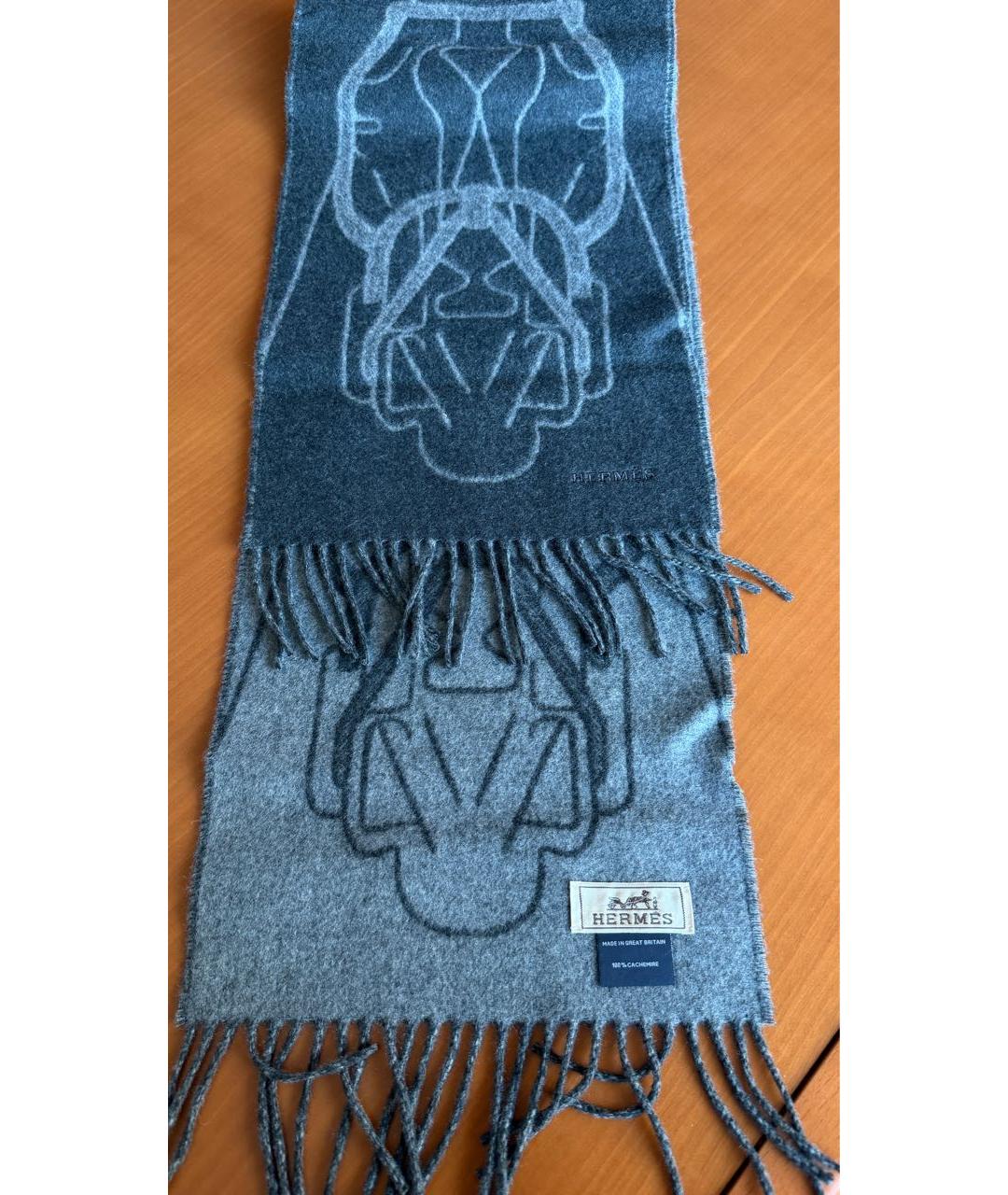 HERMES Мульти шелковый шарф, фото 2