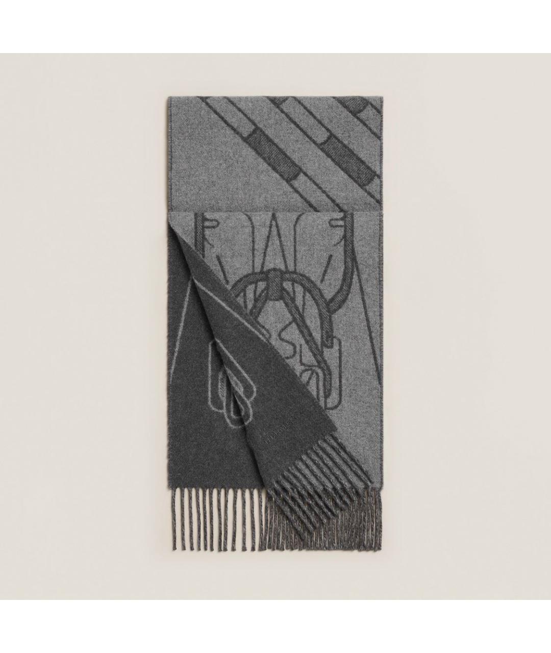 HERMES Мульти шелковый шарф, фото 5