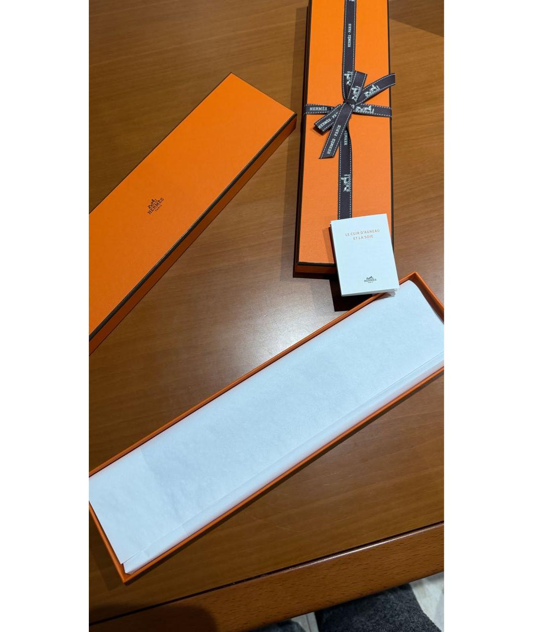 HERMES Зеленый шелковый шарф, фото 4