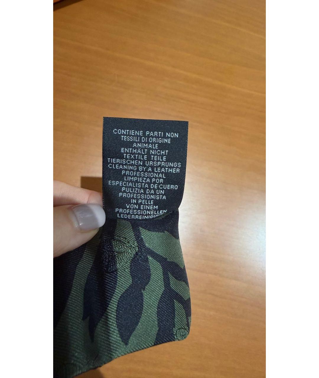 HERMES Зеленый шелковый шарф, фото 3