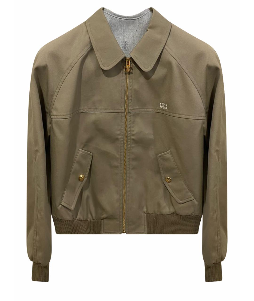 CELINE Бежевая полиэстеровая куртка, фото 1