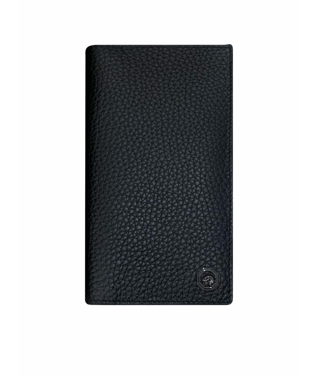 STEFANO RICCI Черный кожаный кошелек, фото 1