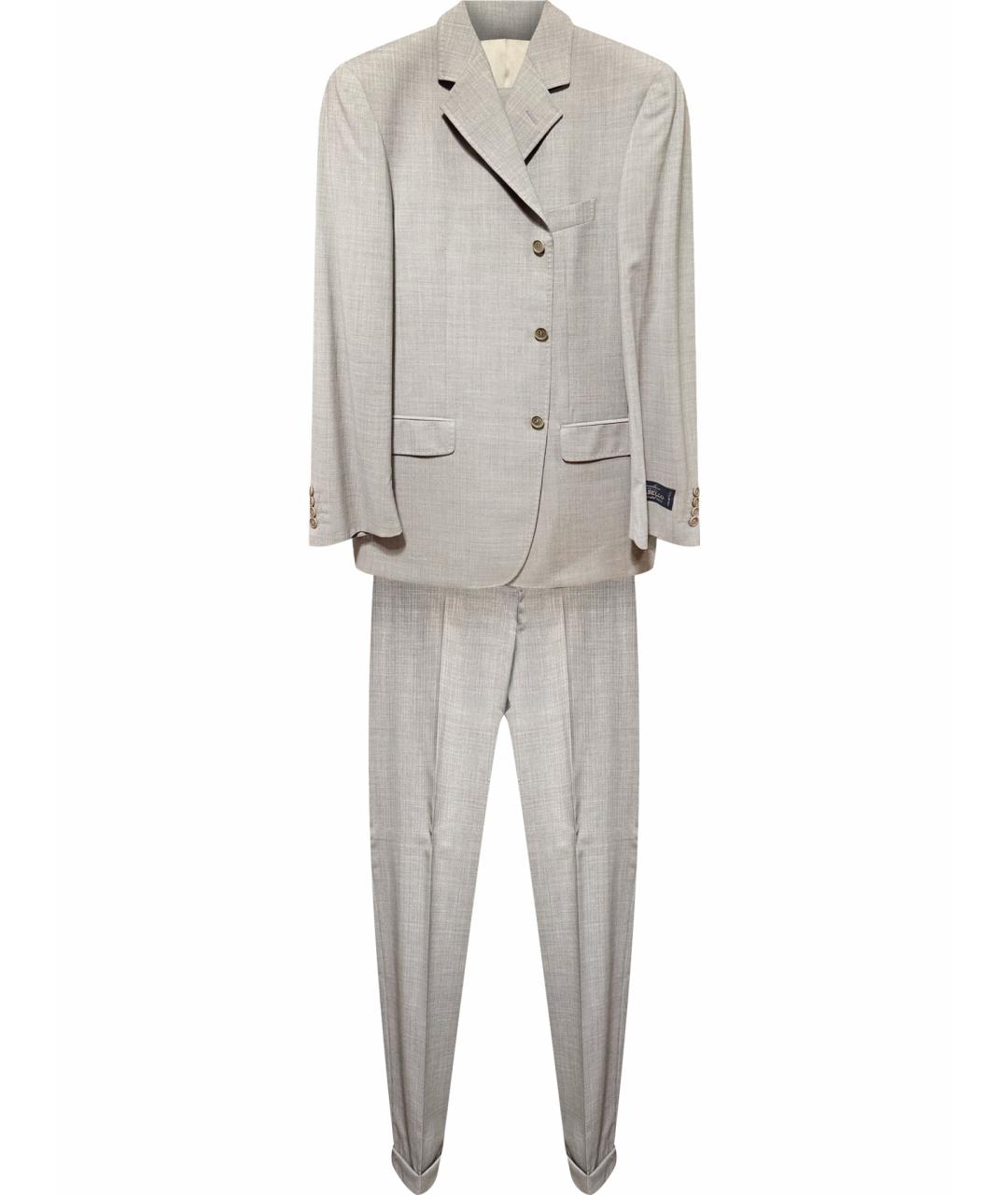 ALEXANDER MCQUEEN Бежевый классический костюм, фото 1