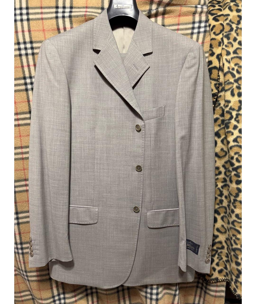 ALEXANDER MCQUEEN Бежевый классический костюм, фото 9