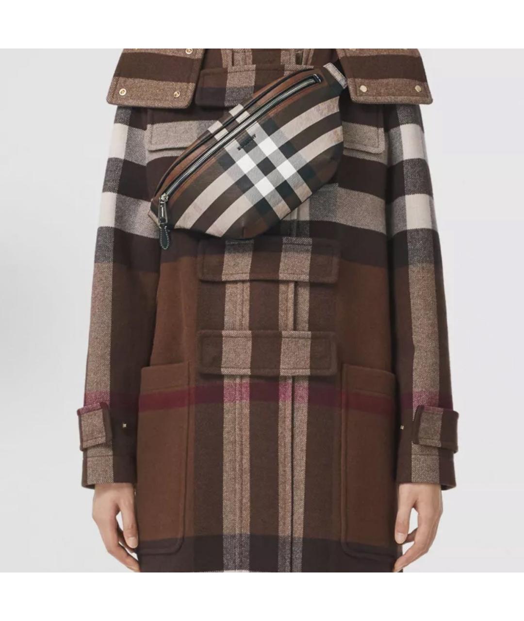 BURBERRY Коричневая поясная сумка, фото 6