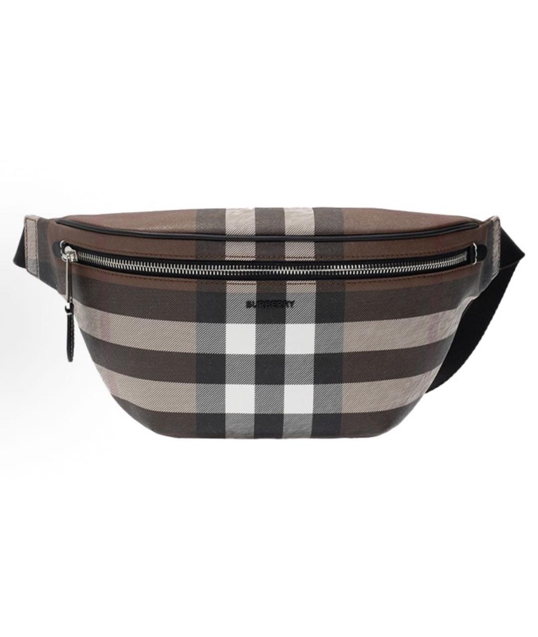 BURBERRY Коричневая поясная сумка, фото 8