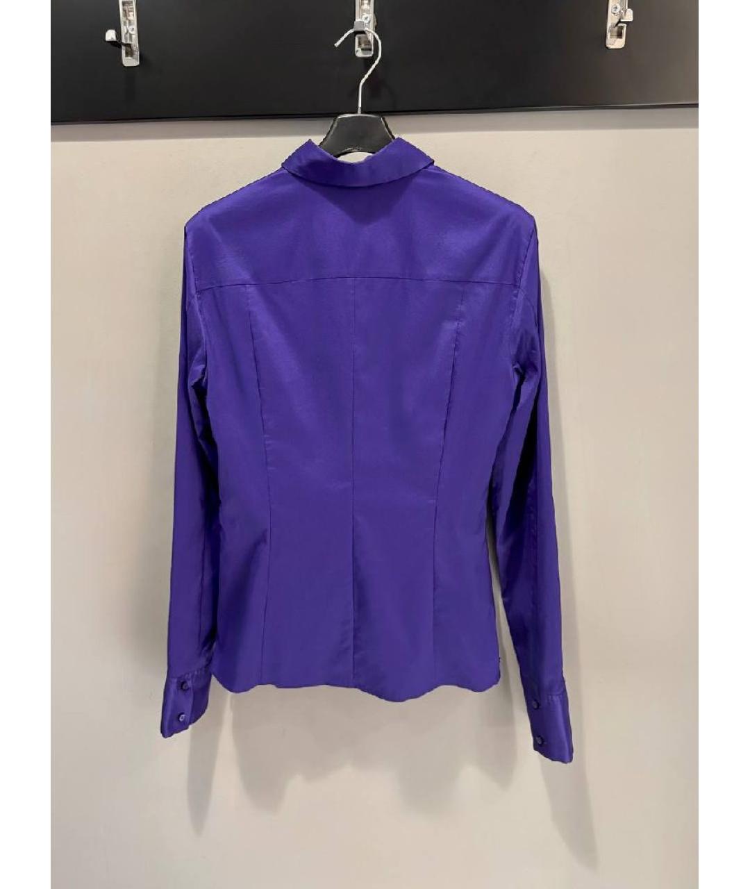 HUGO BOSS Фиолетовая хлопковая рубашка, фото 2