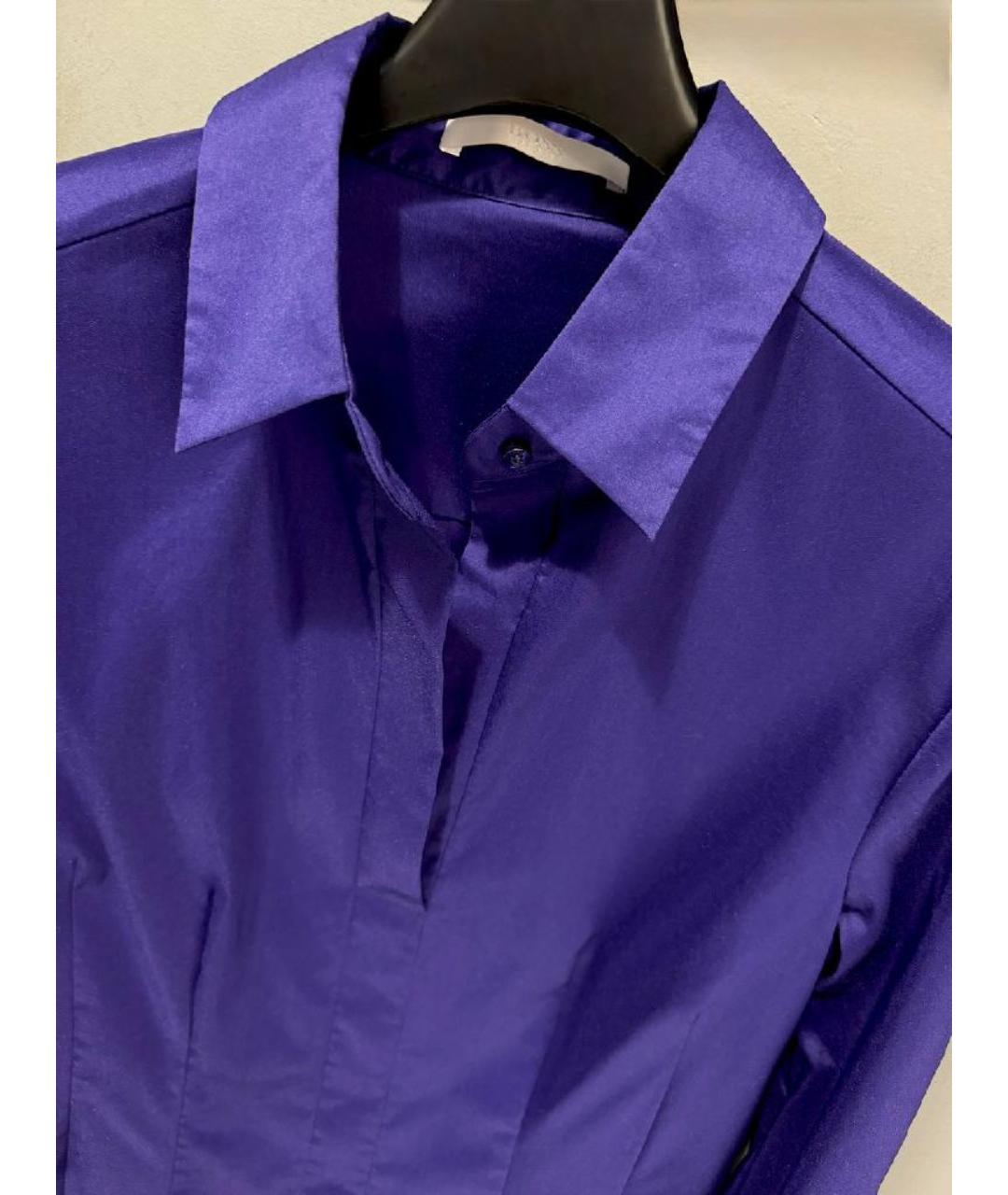 HUGO BOSS Фиолетовая хлопковая рубашка, фото 7
