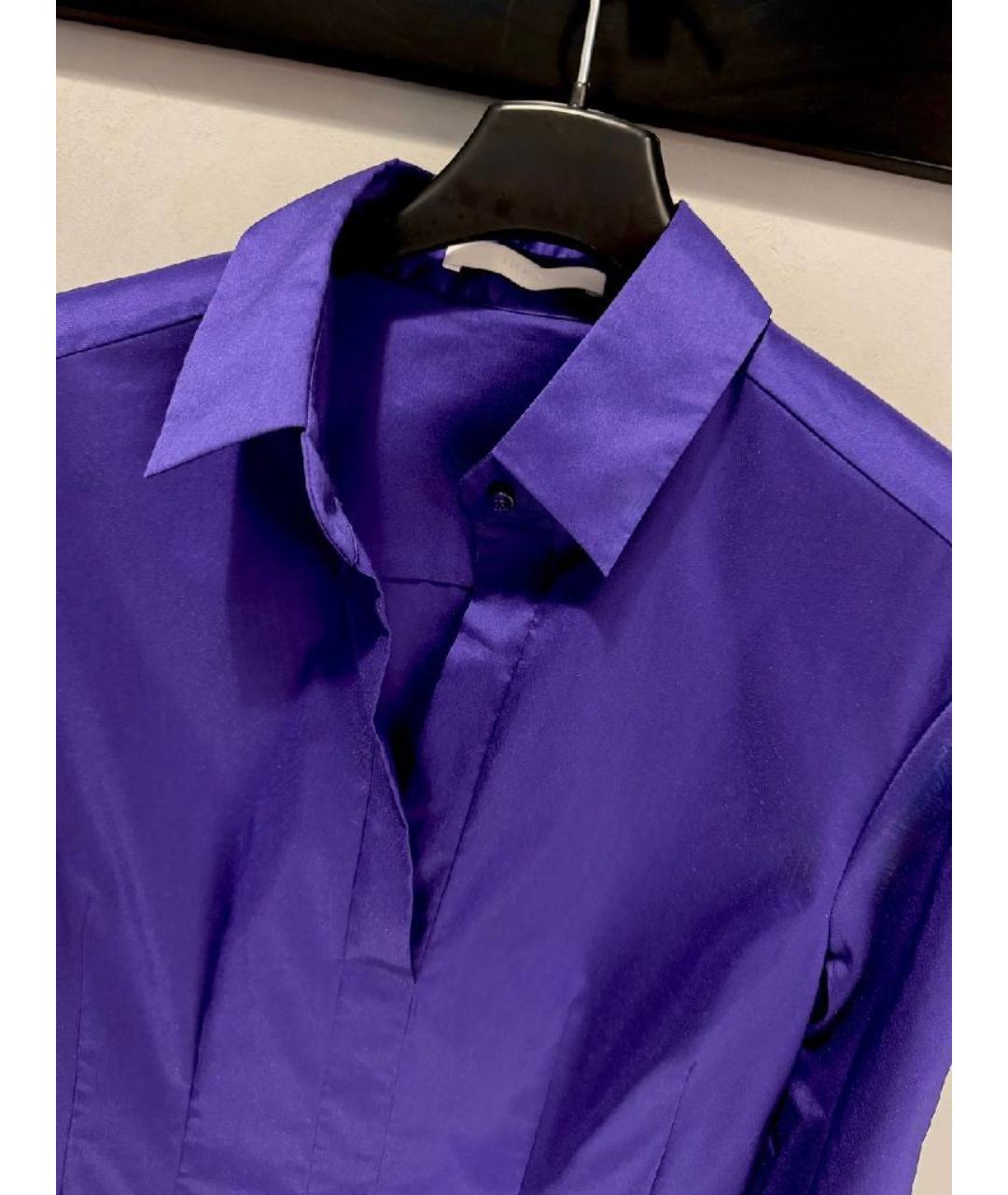 HUGO BOSS Фиолетовая хлопковая рубашка, фото 3
