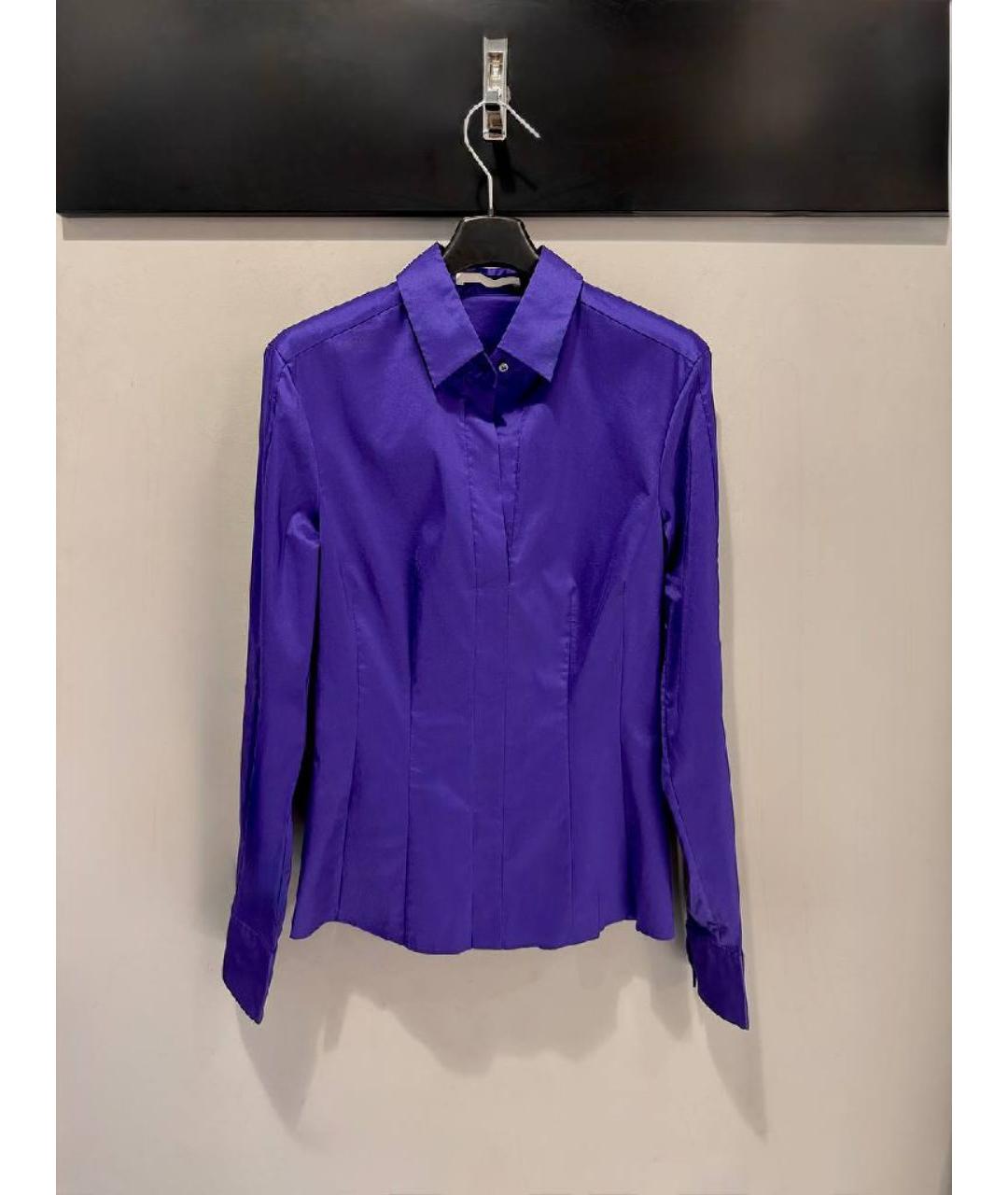 HUGO BOSS Фиолетовая хлопковая рубашка, фото 9