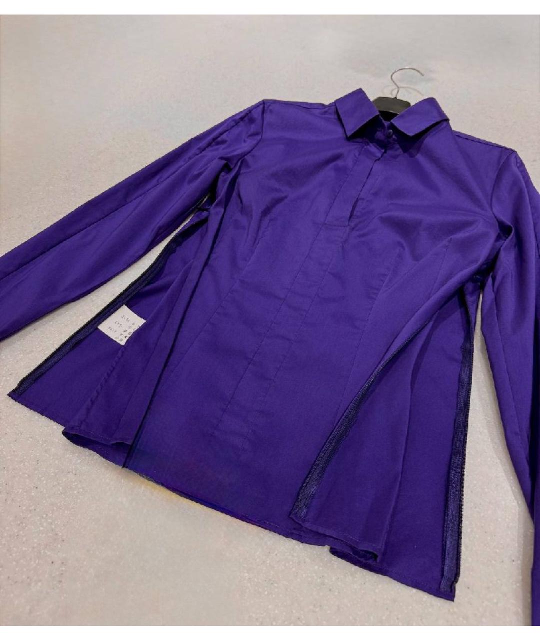 HUGO BOSS Фиолетовая хлопковая рубашка, фото 4