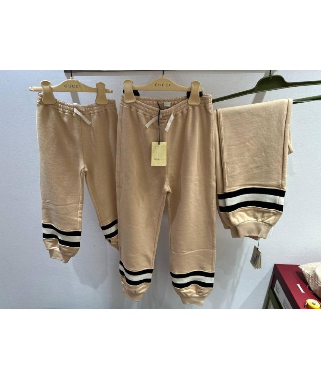 GUCCI Бежевые хлопковые брюки и шорты, фото 5