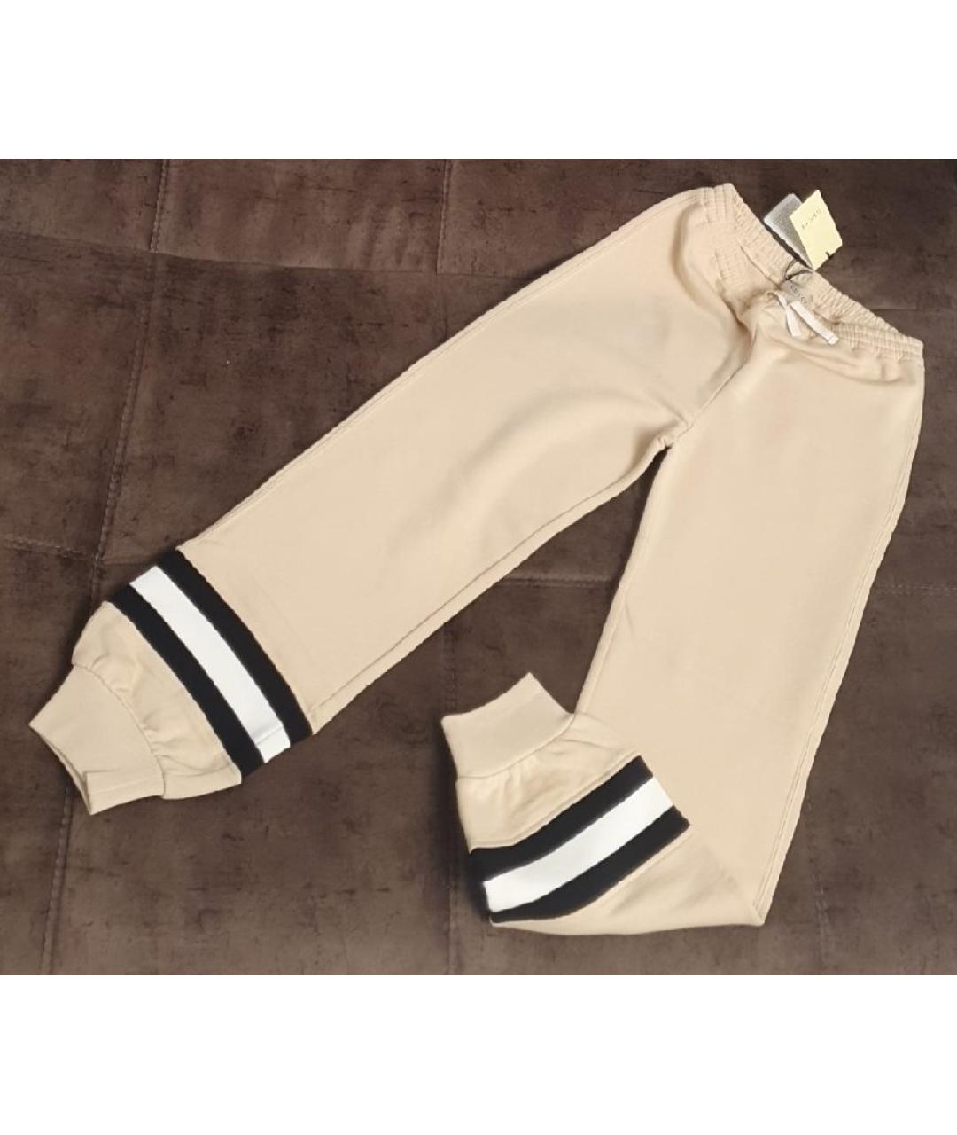 GUCCI Бежевые хлопковые брюки и шорты, фото 6