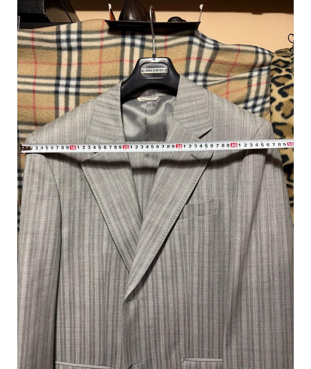 ALEXANDER MCQUEEN Бежевый классический костюм, фото 7