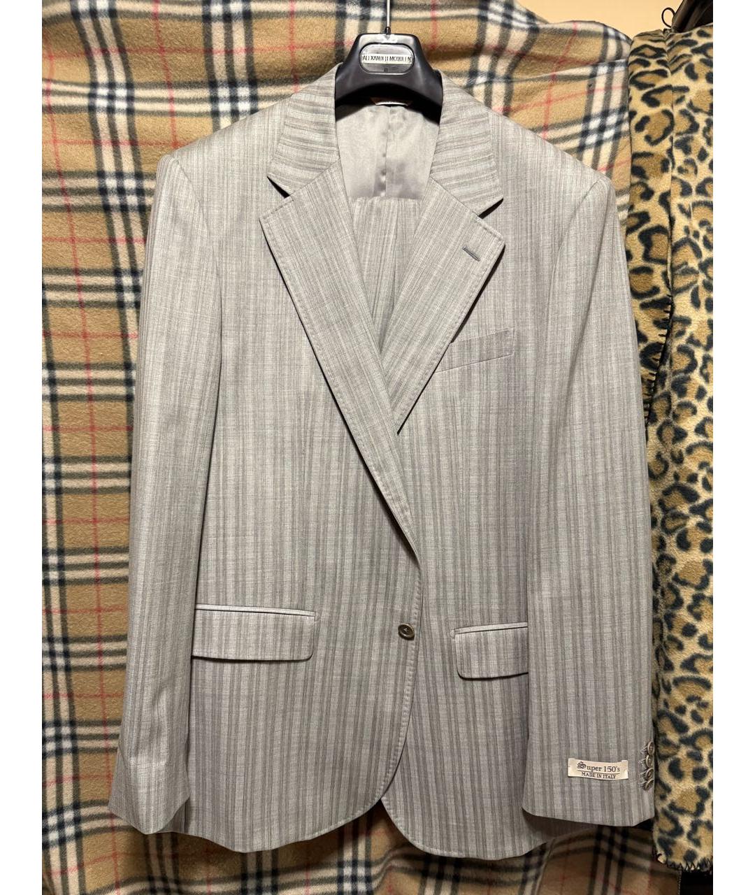 ALEXANDER MCQUEEN Бежевый классический костюм, фото 9