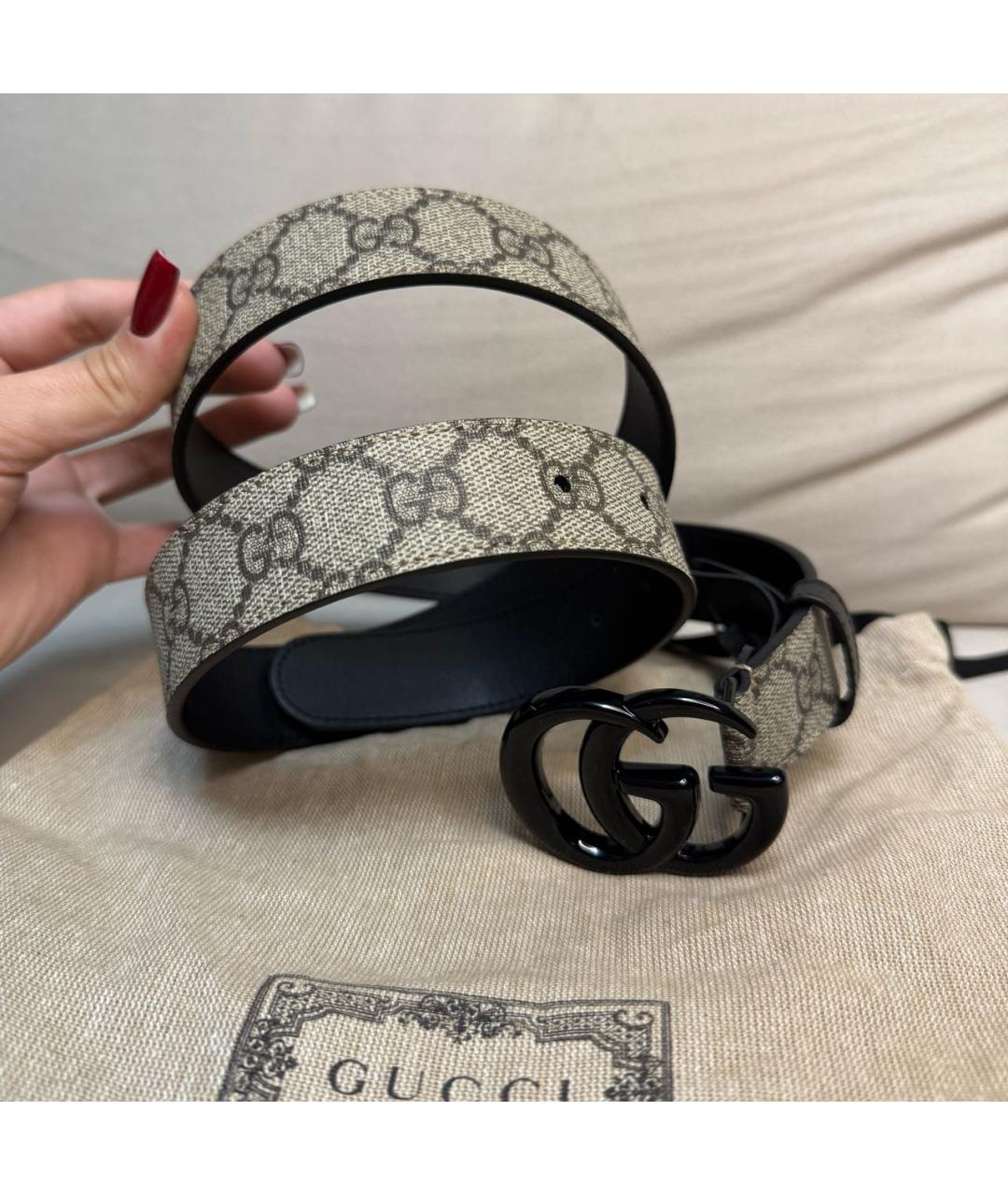 GUCCI Коричневый кожаный ремень, фото 3