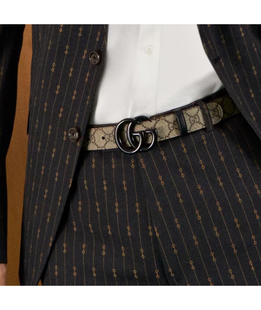 GUCCI Коричневый кожаный ремень, фото 5