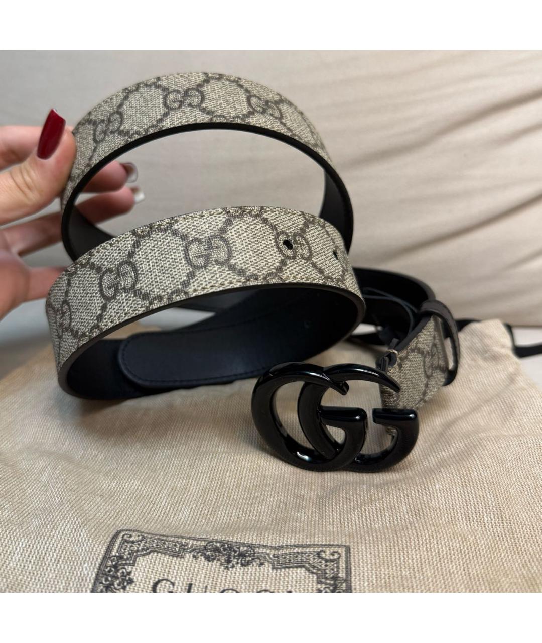 GUCCI Коричневый кожаный ремень, фото 3