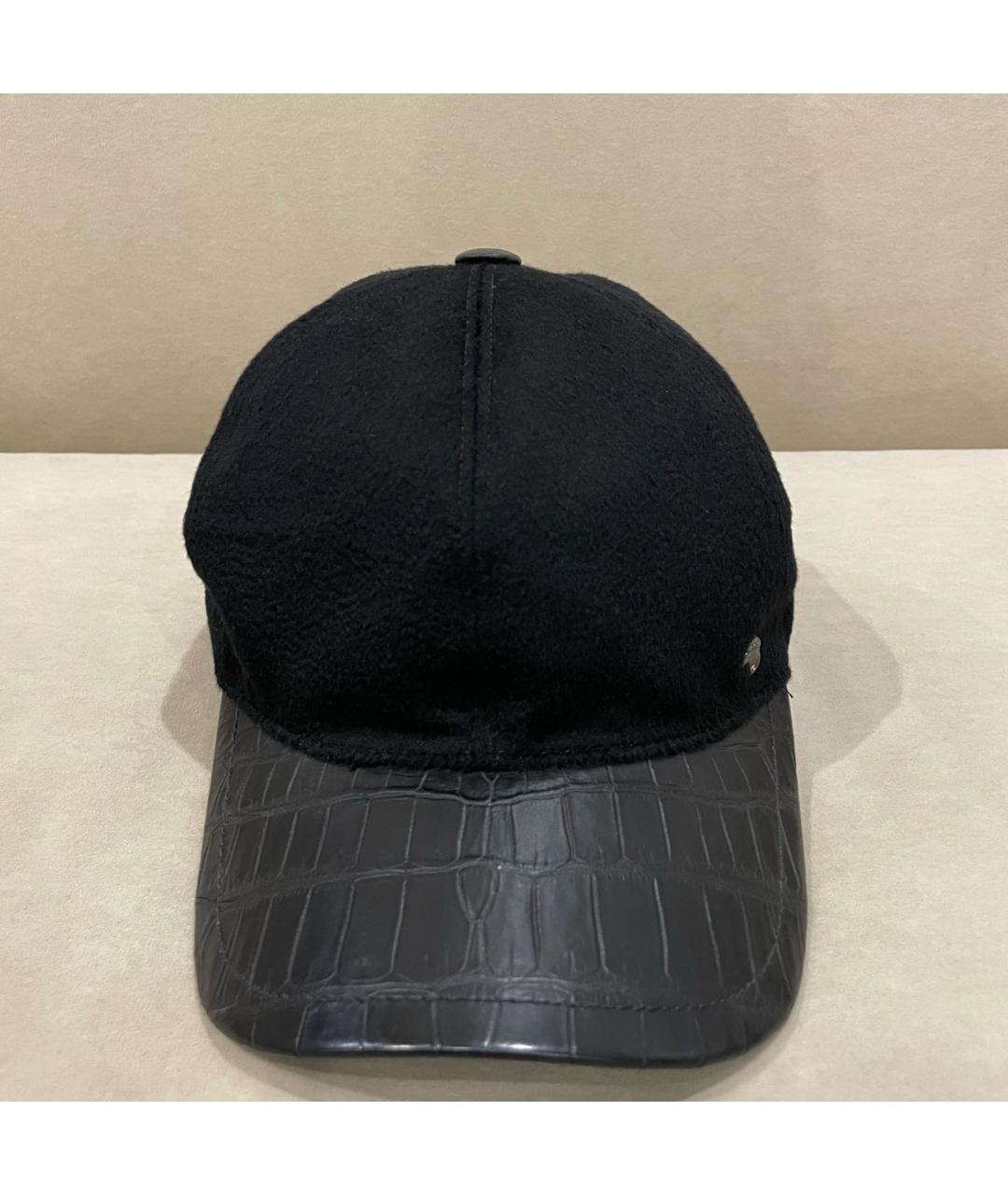 STEFANO RICCI Черная кашемировая кепка/бейсболка, фото 8