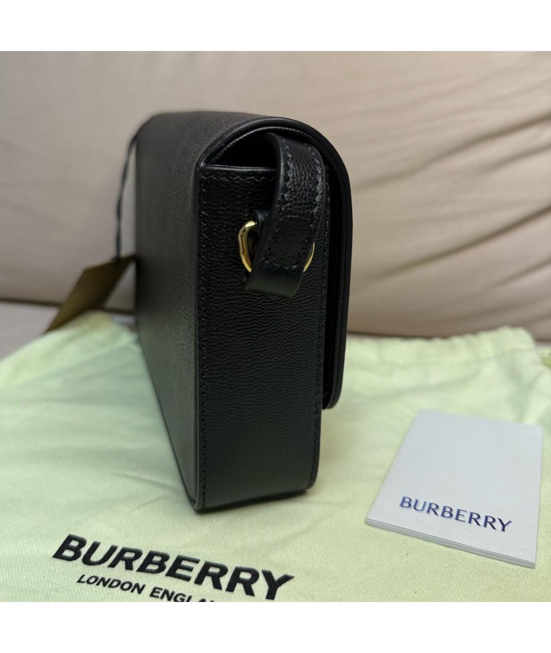 BURBERRY Коричневая кожаная сумка через плечо, фото 5