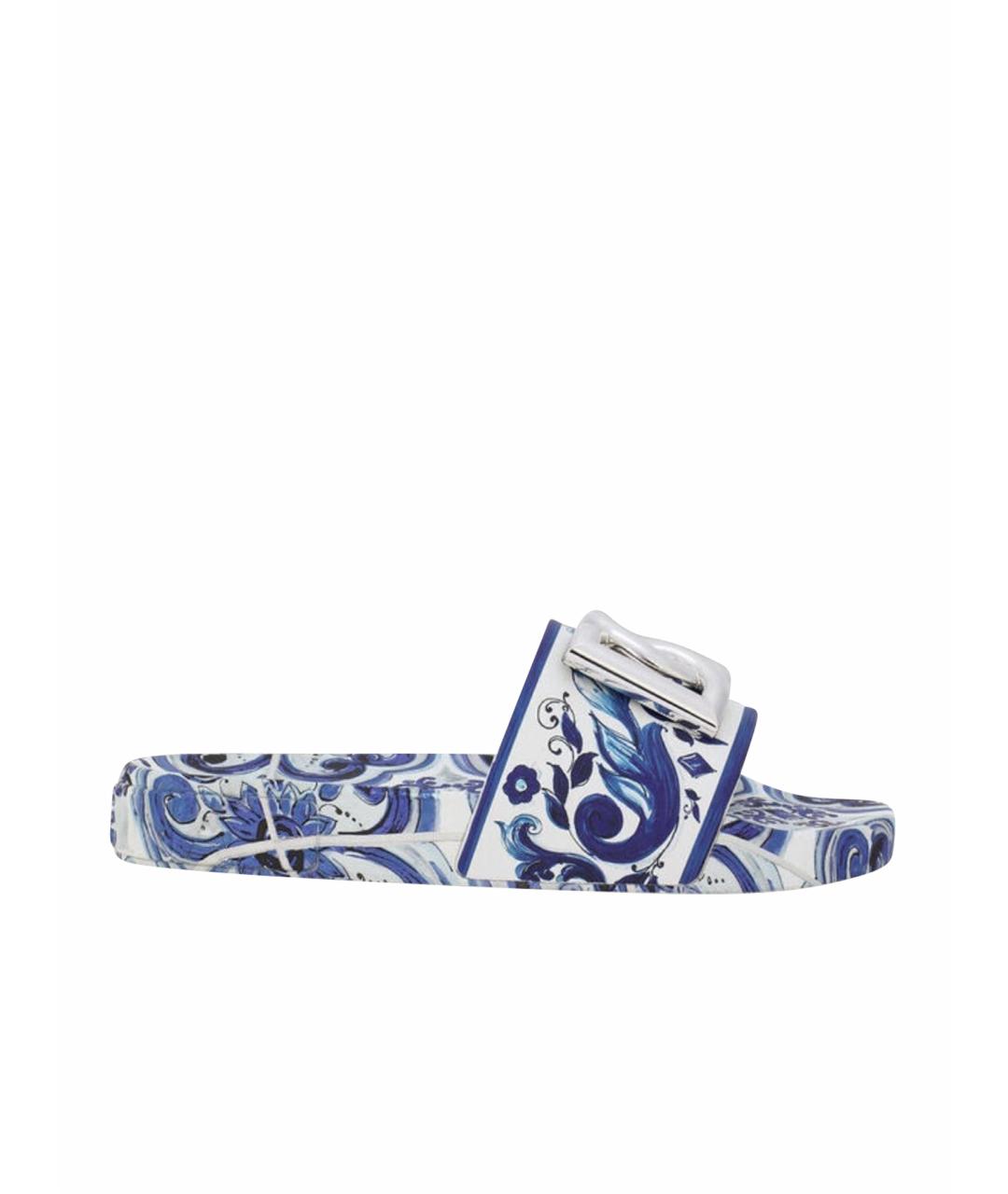 DOLCE&GABBANA Мульти шлепанцы, фото 1